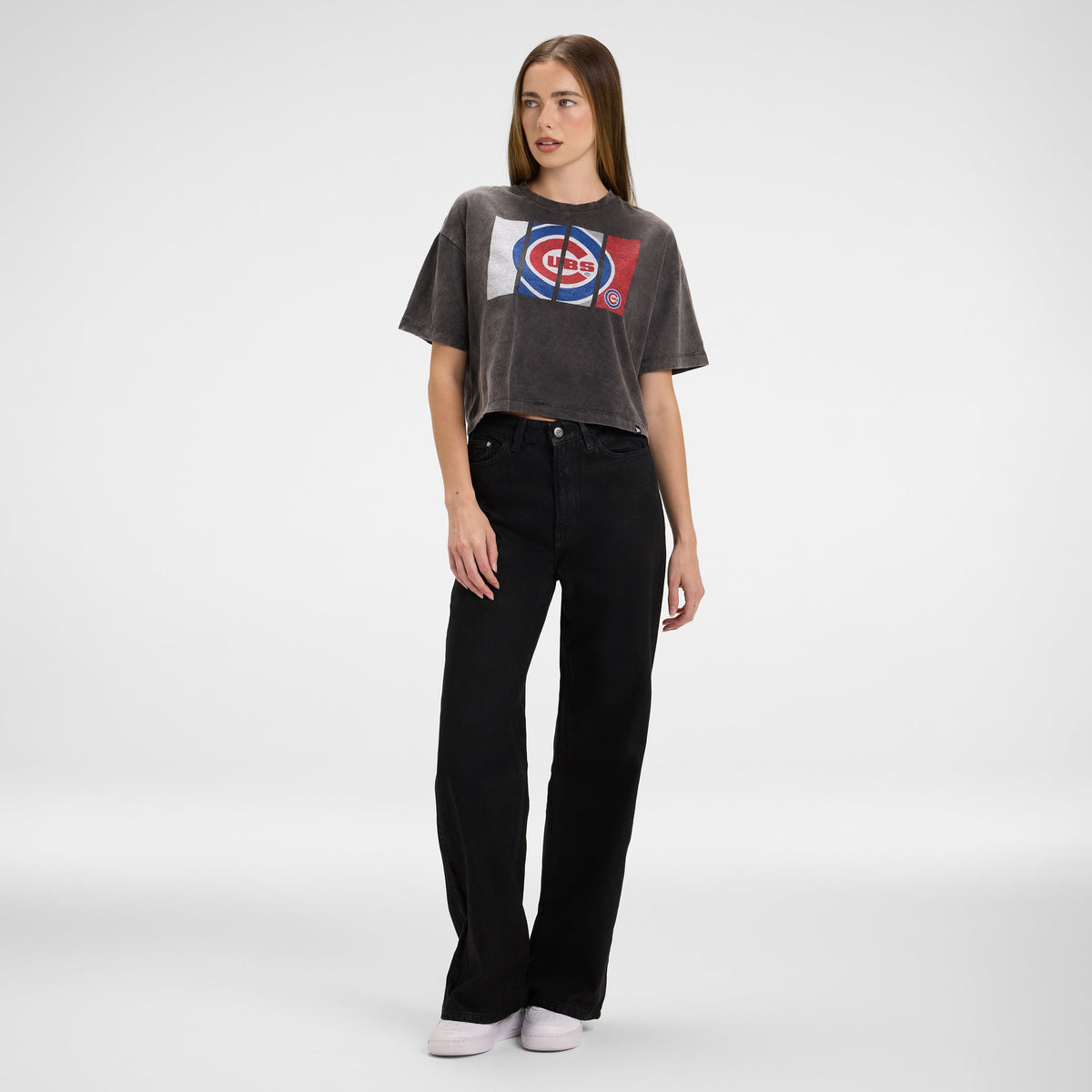 San Francisco 49ers Sport Night Black Cropped Women's T-Shirt