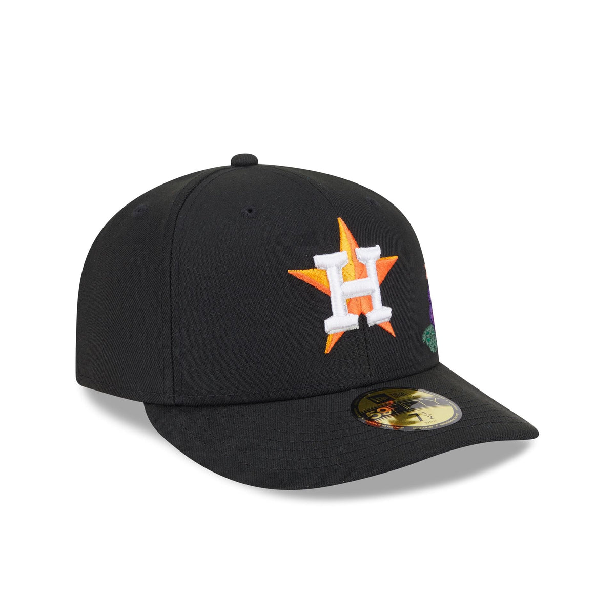 Houston Astros Tonal Florals Black 59FIFTY Fitted Hat