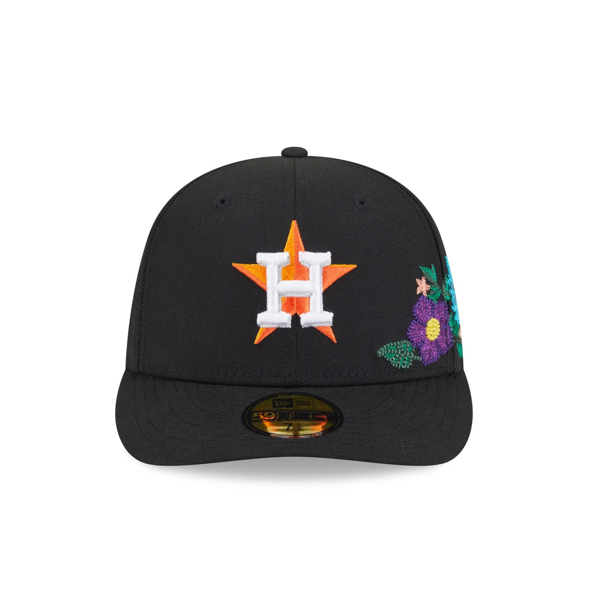 Houston Astros Tonal Florals Black 59FIFTY Fitted Hat
