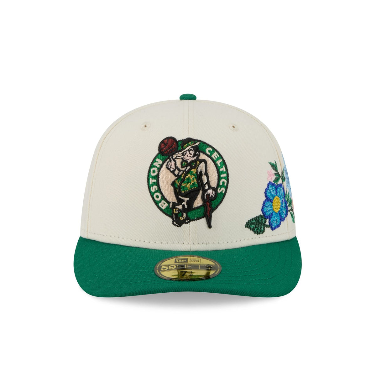 Boston Celtics Tonal Florals White 59FIFTY Fitted Hat