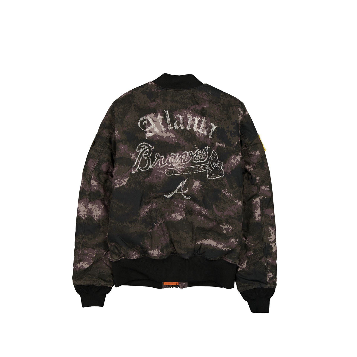 Alpha Industries x Atlanta Braves Black Camo MA-1 Bomber Jacket