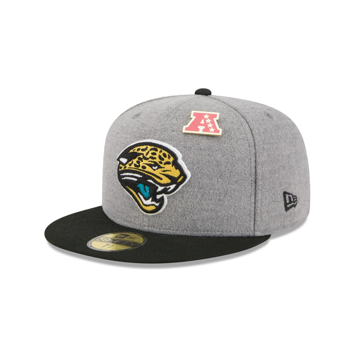 Jacksonville Jaguars Heather Gray Wool 59FIFTY Fitted Hat