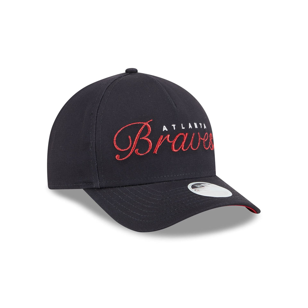Atlanta Braves Metallic Women's 9FORTY M-Crown A-Frame Snapback Hat