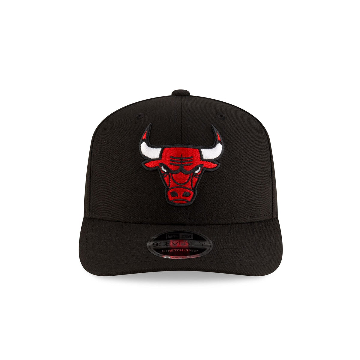 Chicago Bulls Team Black 9SEVENTY Stretch-Snap Hat