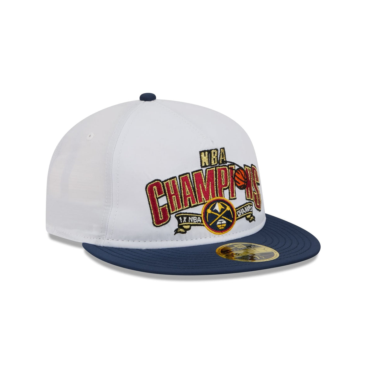 Denver Nuggets Champions White Retro Crown 59FIFTY Fitted Hat