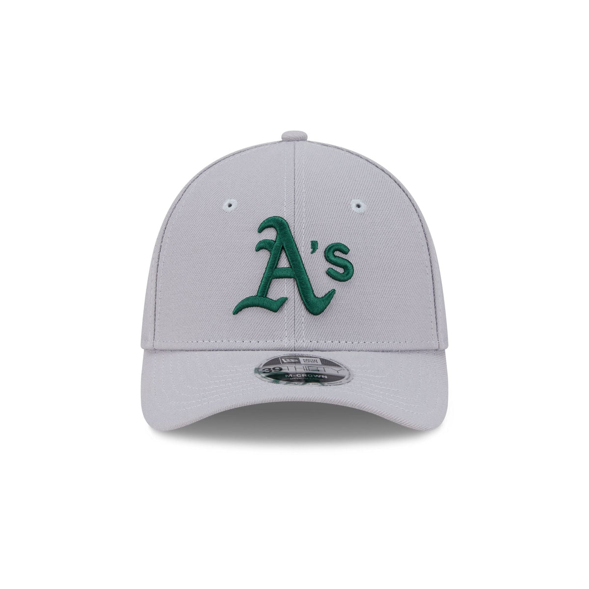 Athletics Gray 39THIRTY M-Crown Stretch Fit Hat