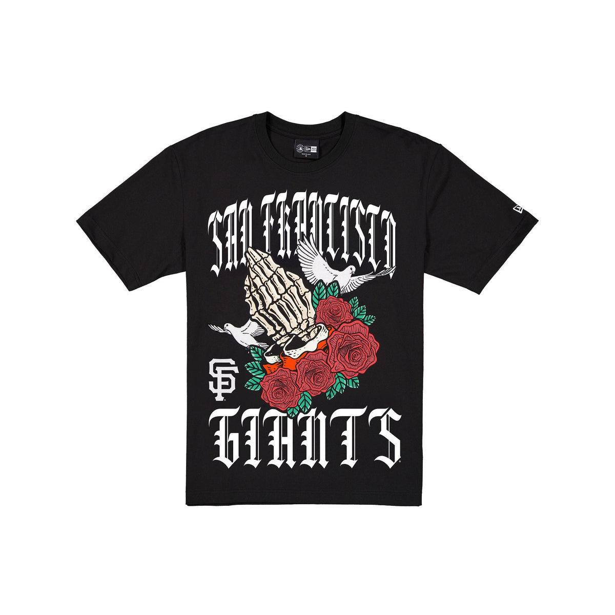 San Francisco Giants Gothic Bloom Black T-Shirt