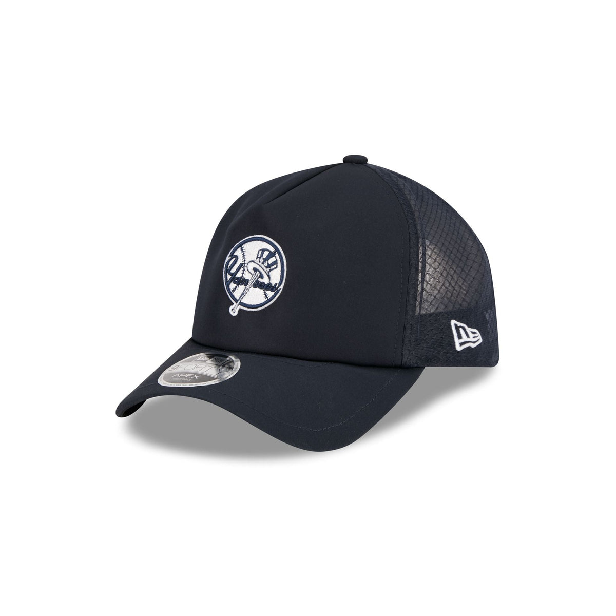 New York Yankees 2026 Batting Practice Alt Circle 9FORTY APEX Trucker Hat