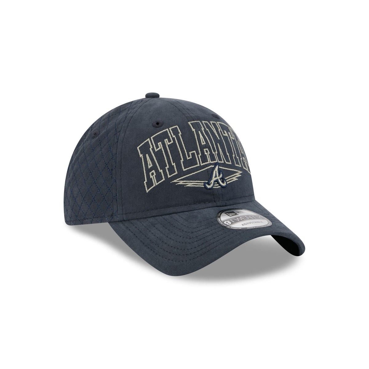 Atlanta Braves Quilted Wordmark 9TWENTY Adjustable Hat