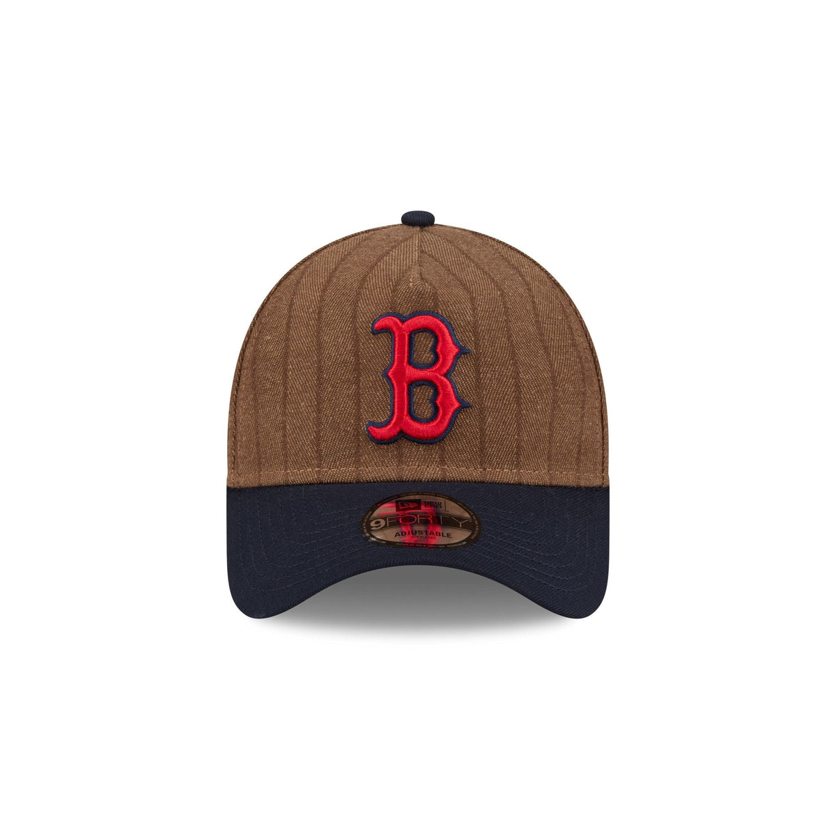Boston Red Sox Three Looms Wool Pinstripe 9FORTY A-Frame Snapback Hat