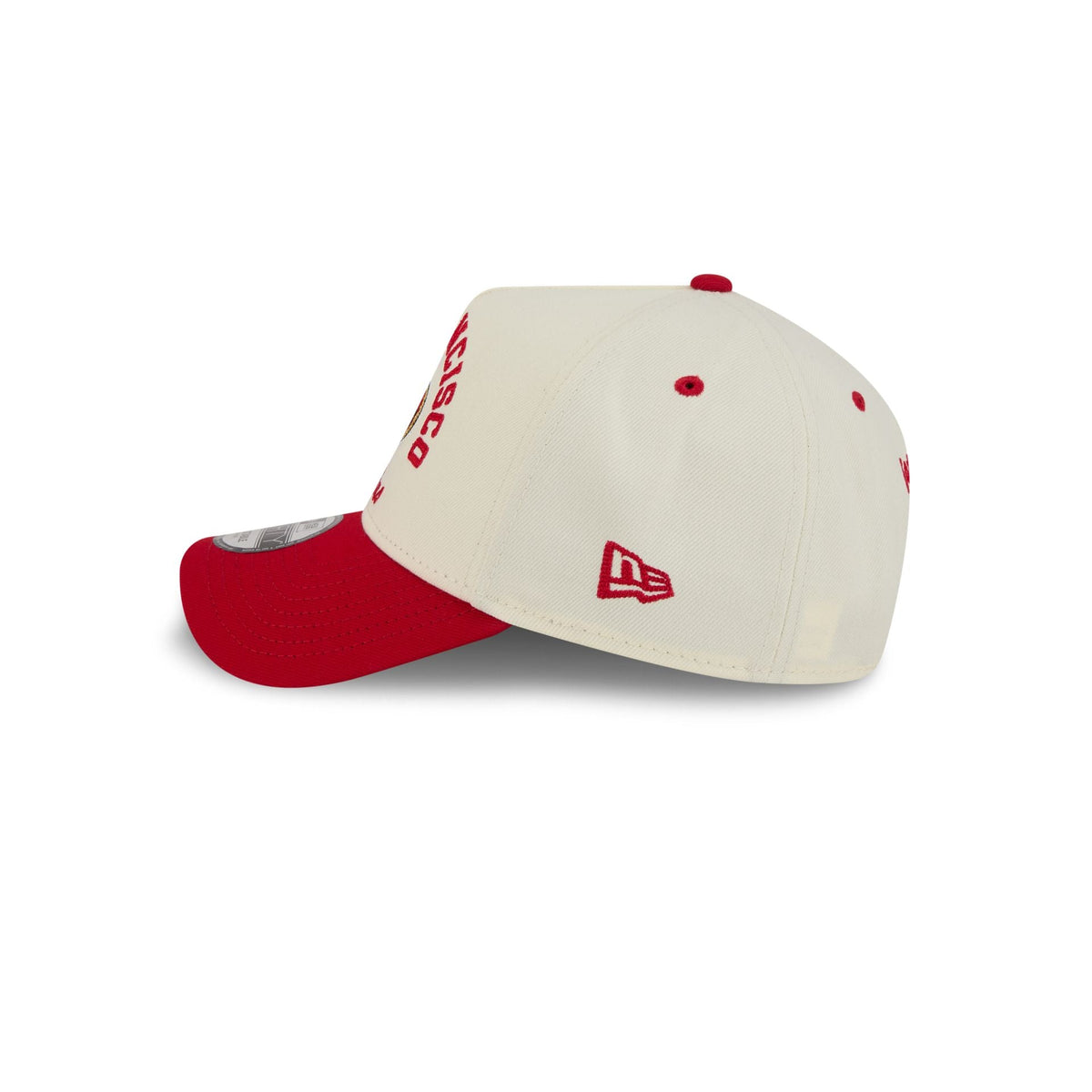 San Francisco 49ers Chrome White Arched 9FORTY A-Frame Snapback Hat