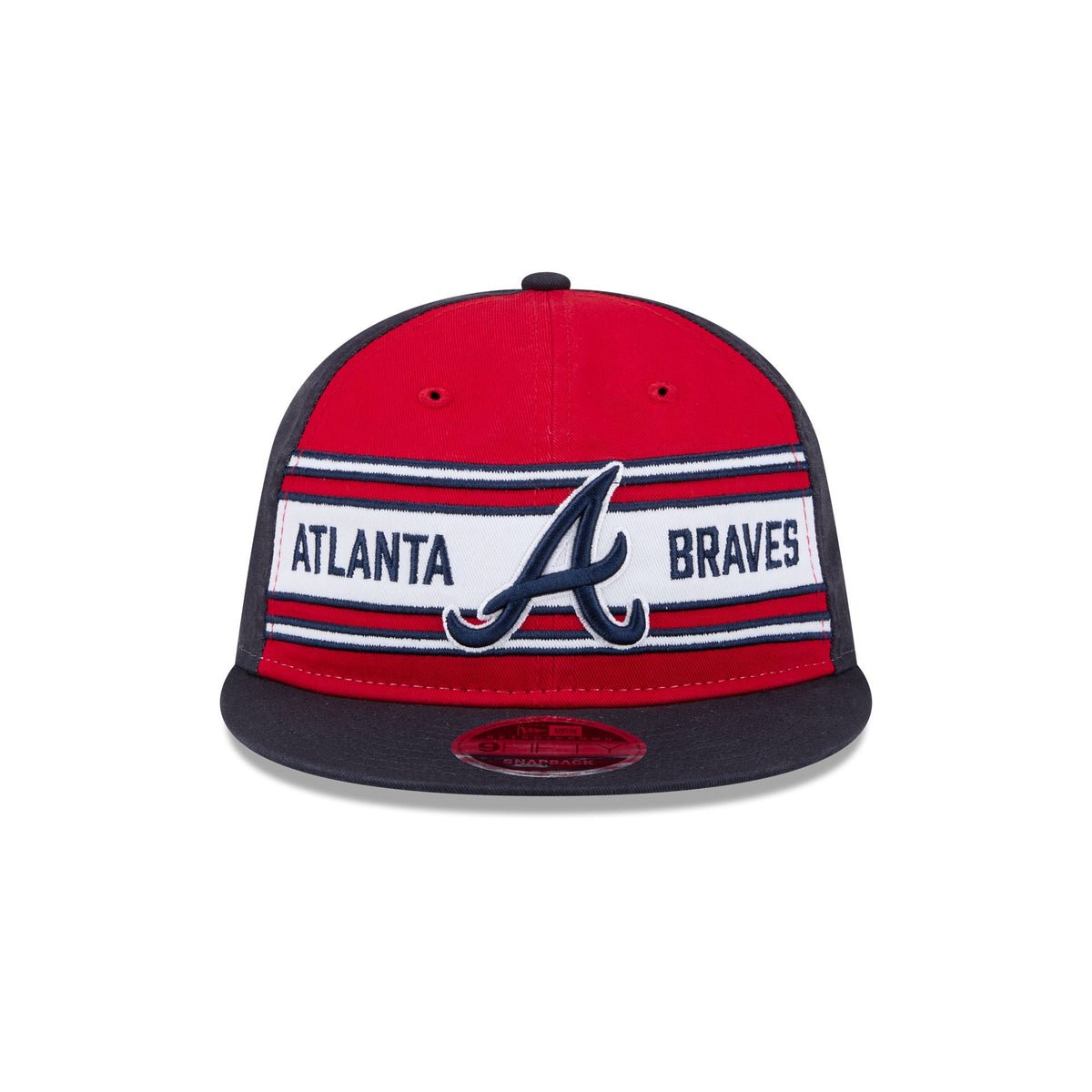 Atlanta Braves Team Stripes Retro Crown 9FIFTY Snapback Hat