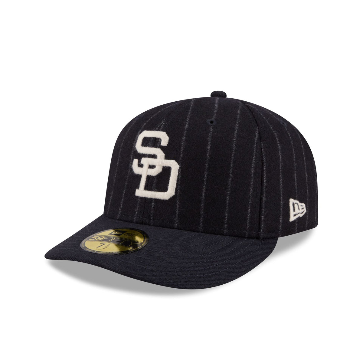 San Diego Padres Pinstripe Merino & Cashmere Moon 59FIFTY Fitted Hat