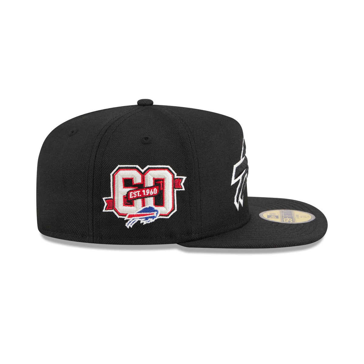 Just Caps Chiseled Logo Buffalo Bills 59FIFTY A-Frame Fitted Hat