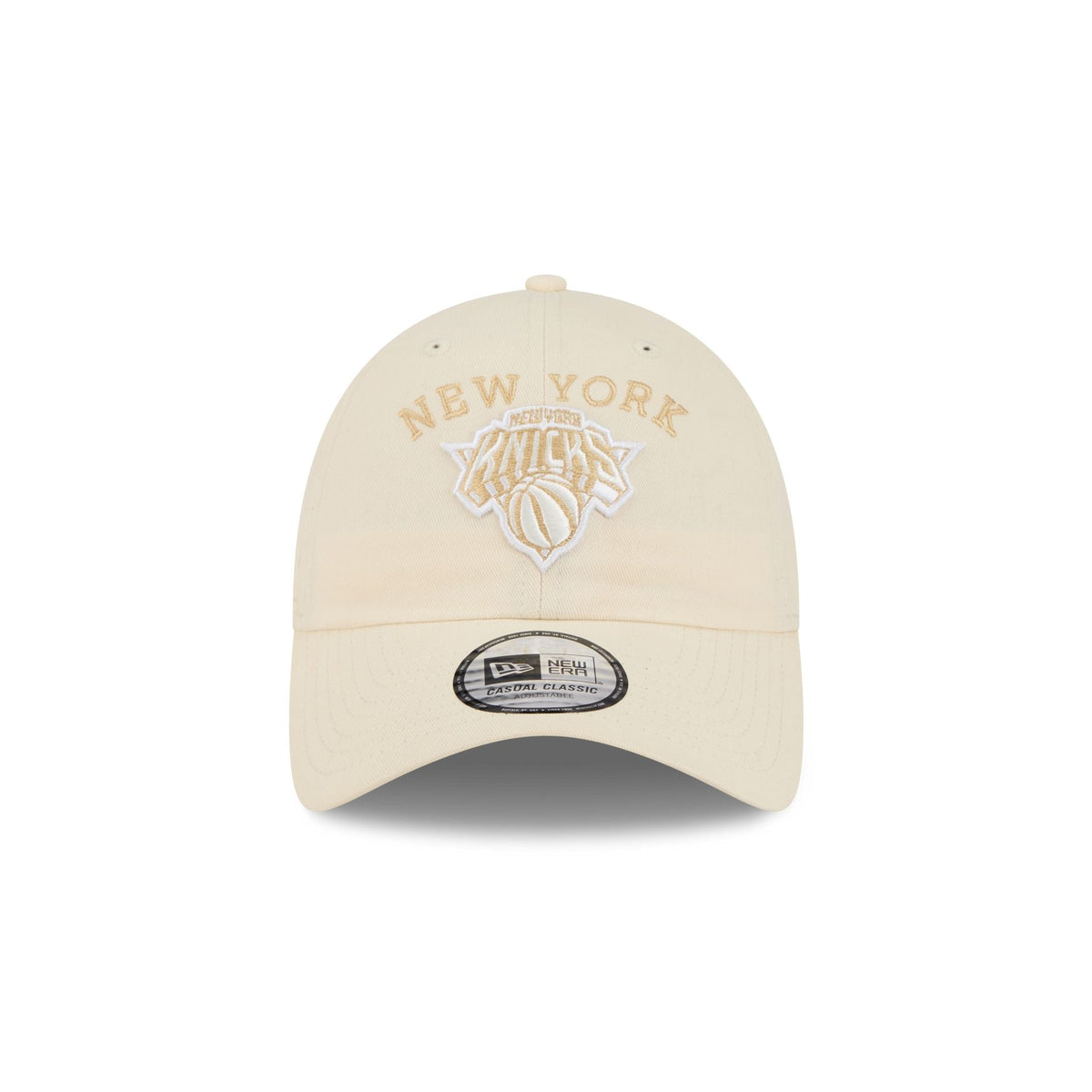 New York Knicks Team Logo Cream Casual Classic Adjustable Hat