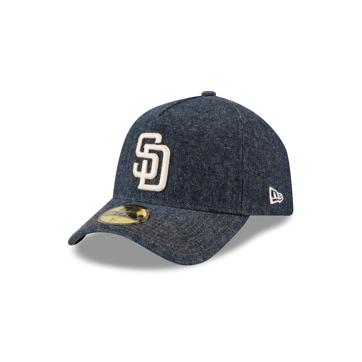 San Diego Padres Denim 59FORTY A-Frame Fitted Hat