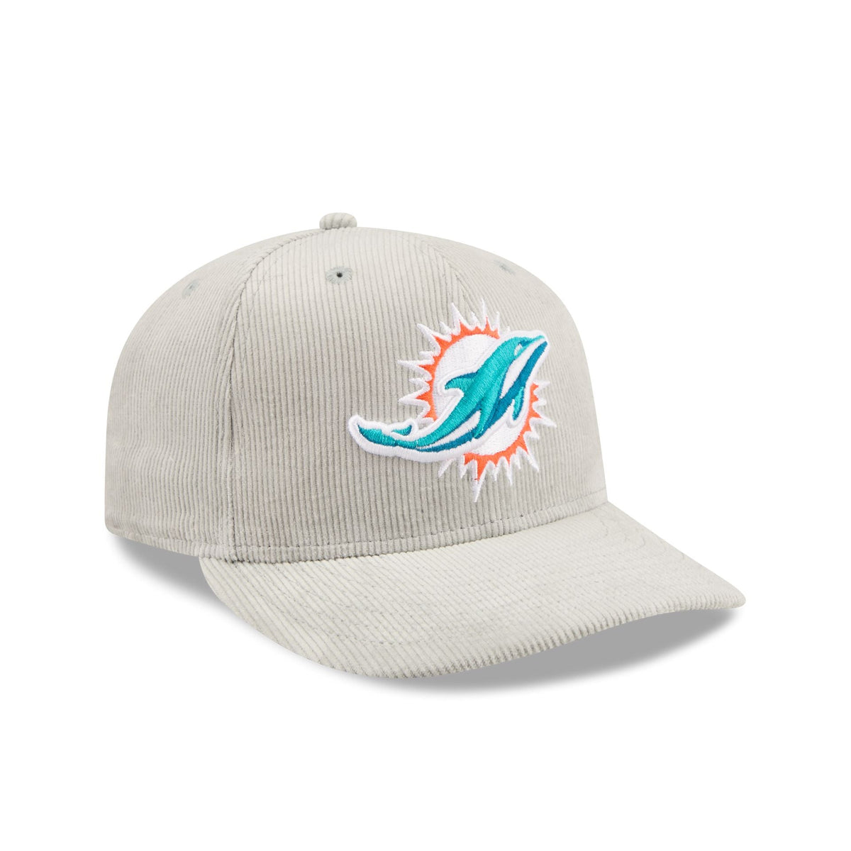 Miami Dolphins Light Gray Corduroy 59FIFTY Fitted Hat