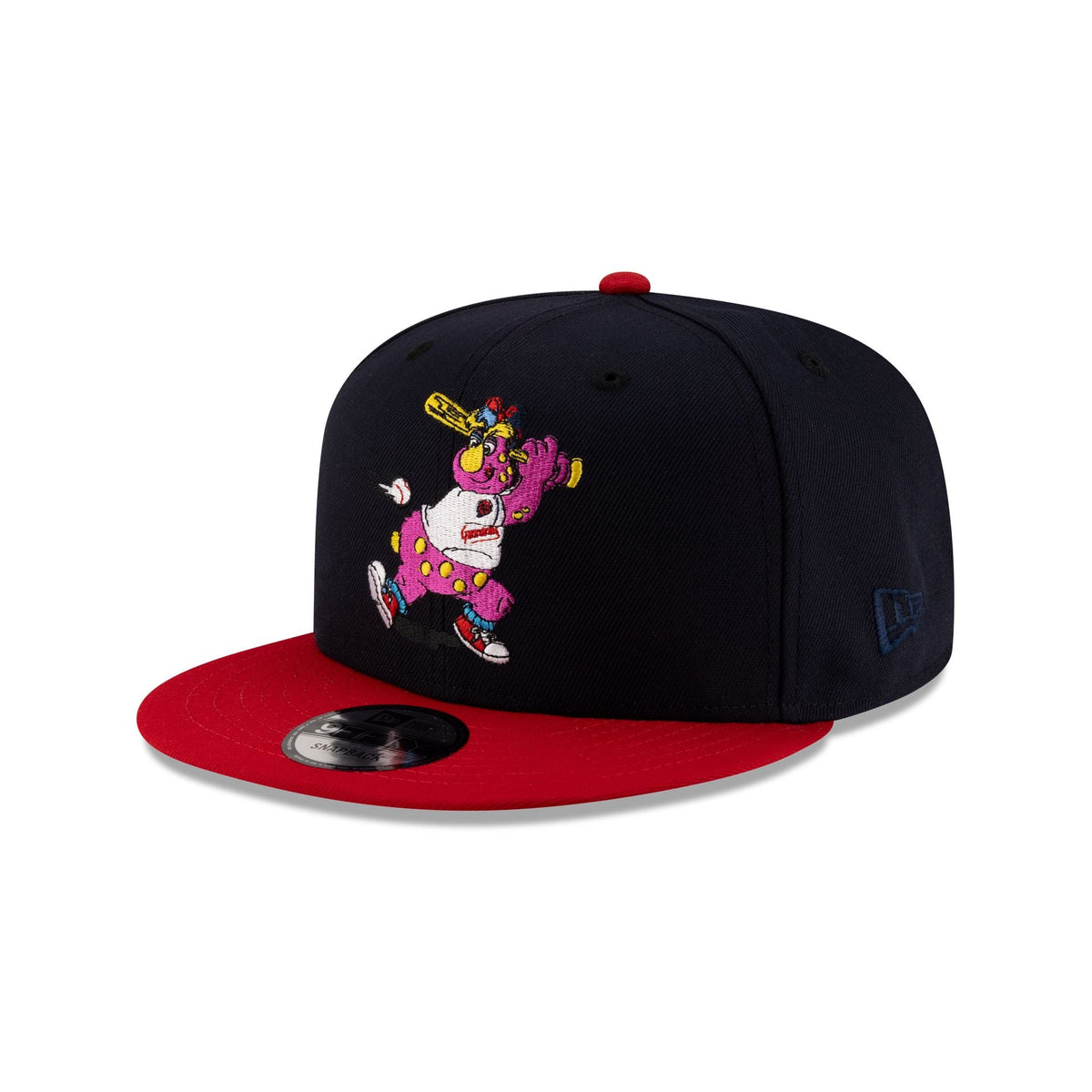 Cleveland Guardians Mascot Navy 9FIFTY Snapback Hat