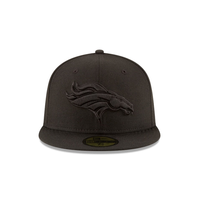 Denver Broncos Black On Black 59FIFTY Fitted Hat