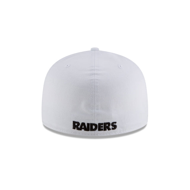 Las Vegas Raiders White 59FIFTY Fitted Hat